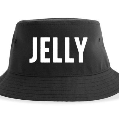 Word That Say Jelly For Peanut Butter And Jelly Couple Gift Sustainable Bucket Hat