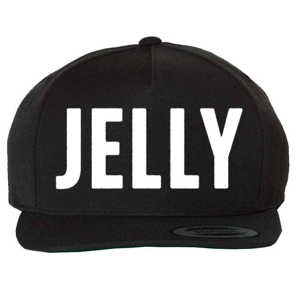 Word That Say Jelly For Peanut Butter And Jelly Couple Gift Wool Snapback Cap