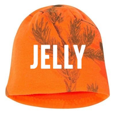 Word That Say Jelly For Peanut Butter And Jelly Couple Gift Kati - Camo Knit Beanie