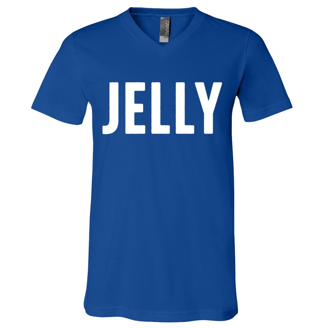Word That Say Jelly For Peanut Butter And Jelly Couple Gift V-Neck T-Shirt