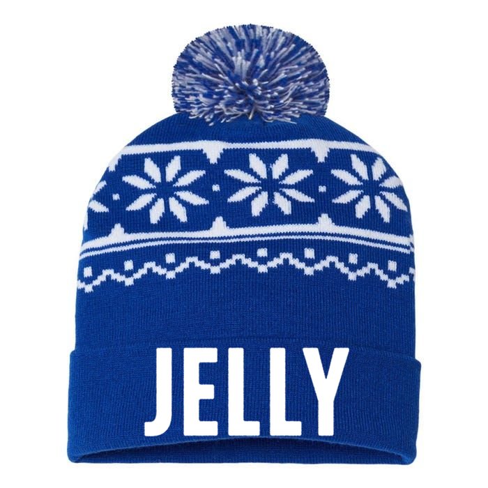 Word That Say Jelly For Peanut Butter And Jelly Couple Gift USA-Made Snowflake Beanie