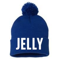 Word That Say Jelly For Peanut Butter And Jelly Couple Gift Pom Pom 12in Knit Beanie