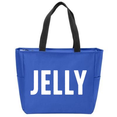 Word That Say Jelly For Peanut Butter And Jelly Couple Gift Zip Tote Bag