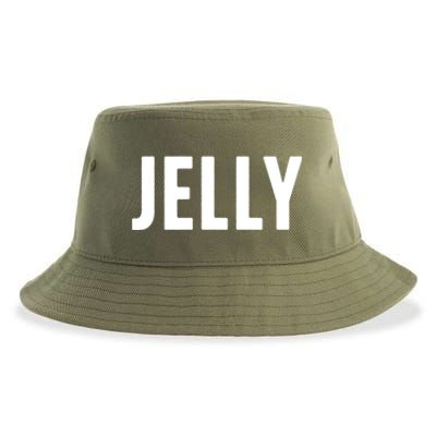 Word That Say Jelly For Peanut Butter And Jelly Couple Gift Sustainable Bucket Hat