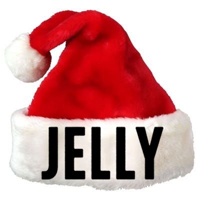 Word That Say Jelly For Peanut Butter And Jelly Couple Gift Premium Christmas Santa Hat