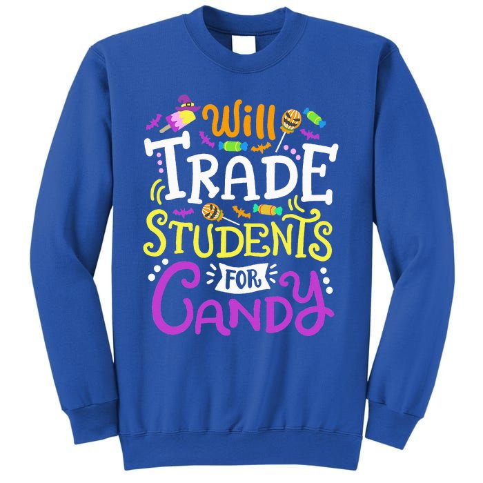 Will Trade Students For Candy Teacher Cute Halloween Costume Sweatshirt