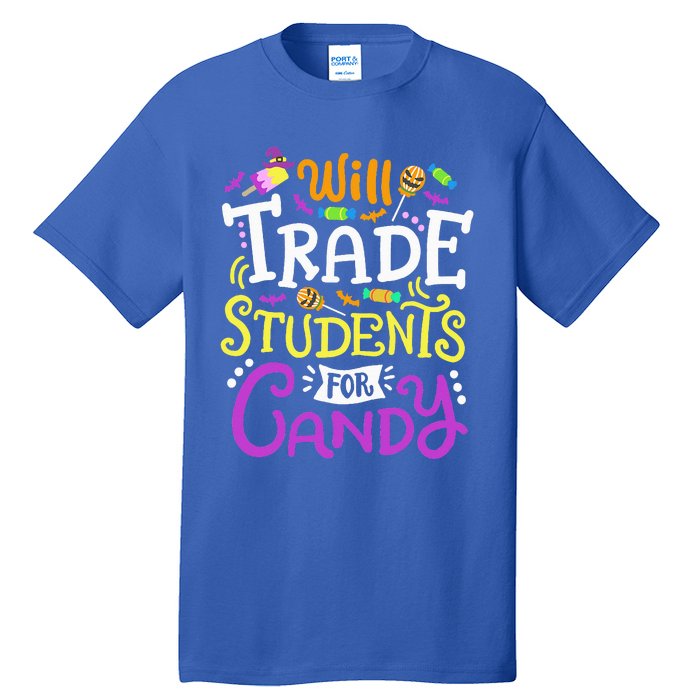 Will Trade Students For Candy Teacher Cute Halloween Costume Tall T-Shirt