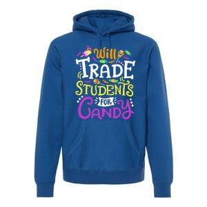 Will Trade Students For Candy Teacher Cute Halloween Costume Premium Hoodie