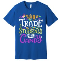 Will Trade Students For Candy Teacher Cute Halloween Costume Premium T-Shirt