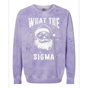 What The Sigma Santa Funny Christmas Meme Colorblast Crewneck Sweatshirt