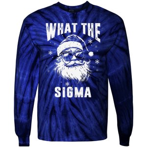 What The Sigma Santa Funny Christmas Meme Tie-Dye Long Sleeve Shirt