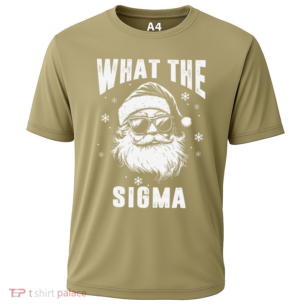 What The Sigma Santa Funny Christmas Meme Cooling Performance Crew T-Shirt
