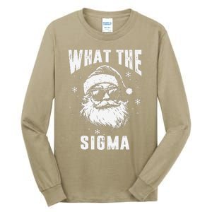 What The Sigma Santa Funny Christmas Meme Tall Long Sleeve T-Shirt