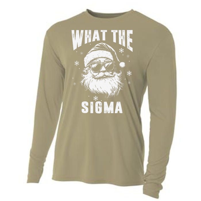 What The Sigma Santa Funny Christmas Meme Cooling Performance Long Sleeve Crew