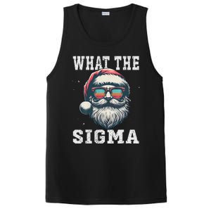 What The Sigma Santa Funny Christmas Meme Xmas Raccoon PosiCharge Competitor Tank