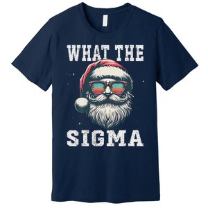 What The Sigma Santa Funny Christmas Meme Xmas Raccoon Premium T-Shirt