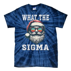 What The Sigma Santa Funny Christmas Meme Xmas Raccoon Tie-Dye T-Shirt