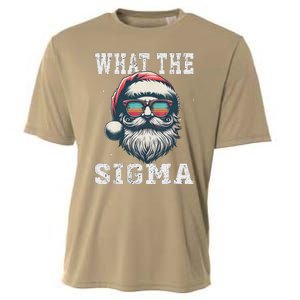 What The Sigma Santa Funny Christmas Meme Xmas Raccoon Cooling Performance Crew T-Shirt