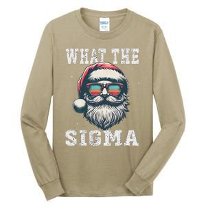 What The Sigma Santa Funny Christmas Meme Xmas Raccoon Tall Long Sleeve T-Shirt