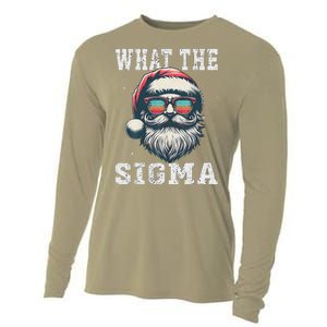 What The Sigma Santa Funny Christmas Meme Xmas Raccoon Cooling Performance Long Sleeve Crew