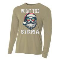 What The Sigma Santa Funny Christmas Meme Xmas Raccoon Cooling Performance Long Sleeve Crew