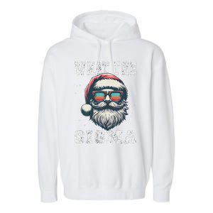 What The Sigma Santa Funny Christmas Meme Xmas Raccoon Garment-Dyed Fleece Hoodie