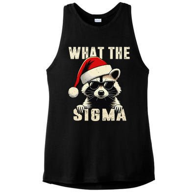 What The Sigma Santa Funny Christmas Meme Xmas Ladies PosiCharge Tri-Blend Wicking Tank