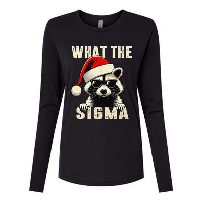 What The Sigma Santa Funny Christmas Meme Xmas Womens Cotton Relaxed Long Sleeve T-Shirt