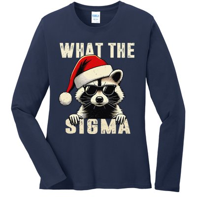 What The Sigma Santa Funny Christmas Meme Xmas Ladies Long Sleeve Shirt