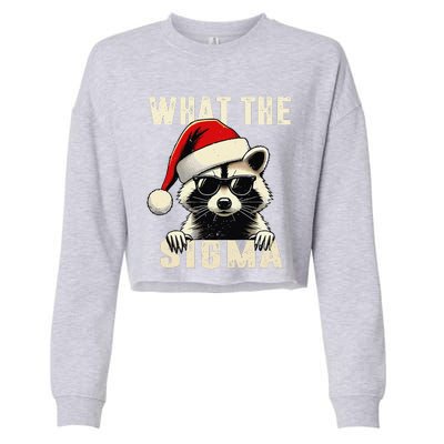 What The Sigma Santa Funny Christmas Meme Xmas Cropped Pullover Crew