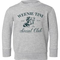 Weenie Tini Social Club Dachshund Weiner Dog Toddler Sweatshirt