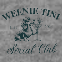 Weenie Tini Social Club Dachshund Weiner Dog Toddler Sweatshirt