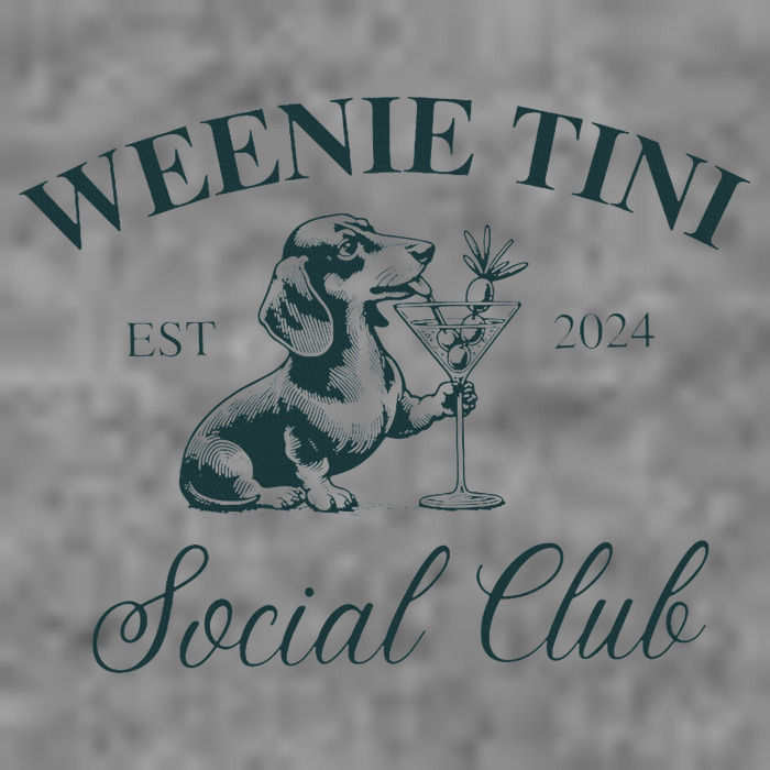 Weenie Tini Social Club Dachshund Weiner Dog Toddler Sweatshirt