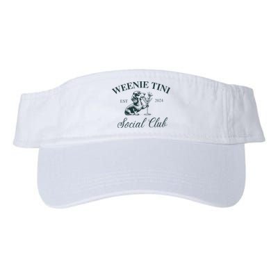 Weenie Tini Social Club Dachshund Weiner Dog Valucap Bio-Washed Visor