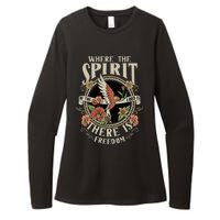 Where The Spirit Of The Lord Is There Is Freedom Womens CVC Long Sleeve Shirt