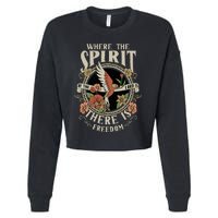 Where The Spirit Of The Lord Is There Is Freedom Cropped Pullover Crew