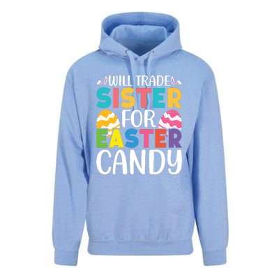 Will Trade Sister For Easter Candy Eggs Cute Easter Family Unisex Surf Hoodie