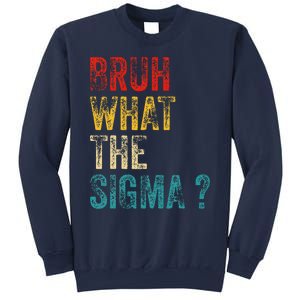 What The Sigma Bruh Funny Saying Adult Sarcastic Meme Quote Sweatshirt