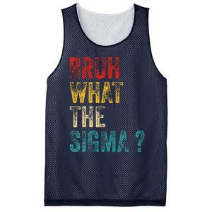 What The Sigma Bruh Funny Saying Adult Sarcastic Meme Quote Mesh Reversible Basketball Jersey Tank