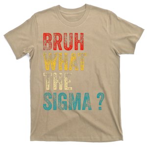 What The Sigma Bruh Funny Saying Adult Sarcastic Meme Quote T-Shirt