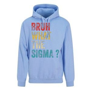 What The Sigma Bruh Funny Saying Adult Sarcastic Meme Quote Unisex Surf Hoodie