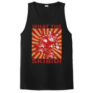 What The S.K.I.B.I.D.I Funny Meme Cat Lover Saying Humor Sarcastic PosiCharge Competitor Tank