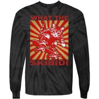 What The S.K.I.B.I.D.I Funny Meme Cat Lover Saying Humor Sarcastic Tie-Dye Long Sleeve Shirt