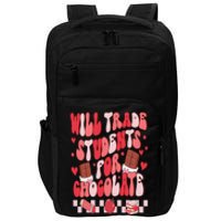 Will Trade Students For Chocolate Teacher Valentines Women Impact Tech Backpack