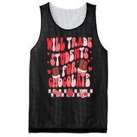 Will Trade Students For Chocolate Teacher Valentines Women Mesh Reversible Basketball Jersey Tank