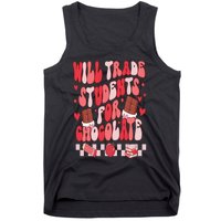 Will Trade Students For Chocolate Teacher Valentines Women Tank Top