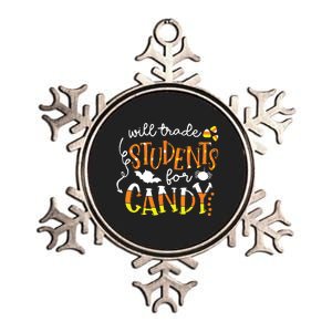 Will Trade Students For Candy Teacher Easy Halloween Costume Metallic Star Ornament