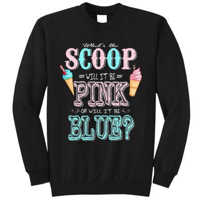 Whats The Scoop Gender Reveal Baby Shower Ice Cream Gift Sweatshirt