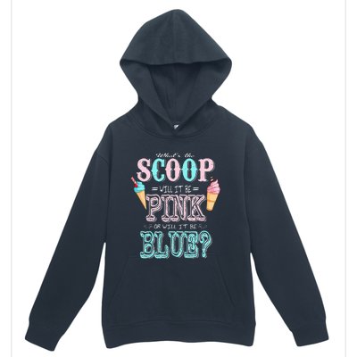 Whats The Scoop Gender Reveal Baby Shower Ice Cream Gift Urban Pullover Hoodie