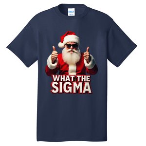 What The Sigma Santa Funny Christmas Meme Xmas Raccoon Tall T-Shirt